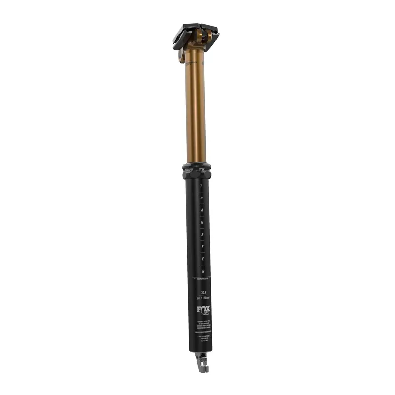 FOX Transfer Factory Dropper Seatpost - 30.9 100 Mm Internal Routing Kashima Coat Upper Black/ Kashima Coat