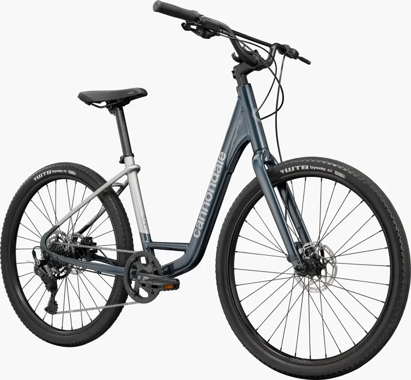 Cannondale Treadwell 1 Low StepThru Fitness Bike in Tungsten Blue-1
