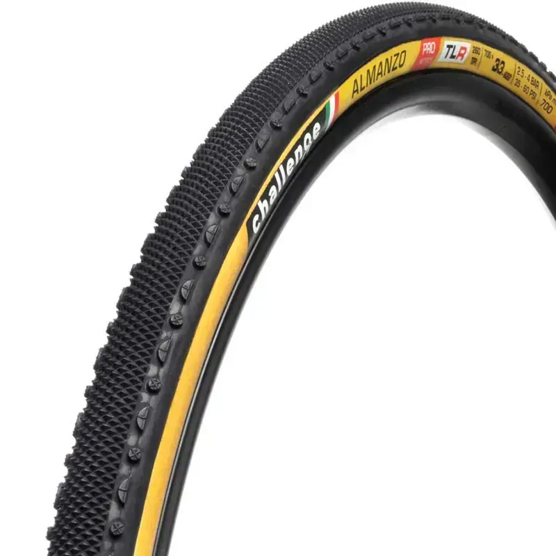 Challenge Almanzo Pro 700x33c Tanwall Handmade Clincher Tire in Black-1