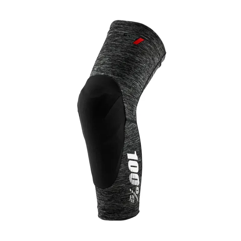 100% Teratec Knee Guards in Gray Heather/Black