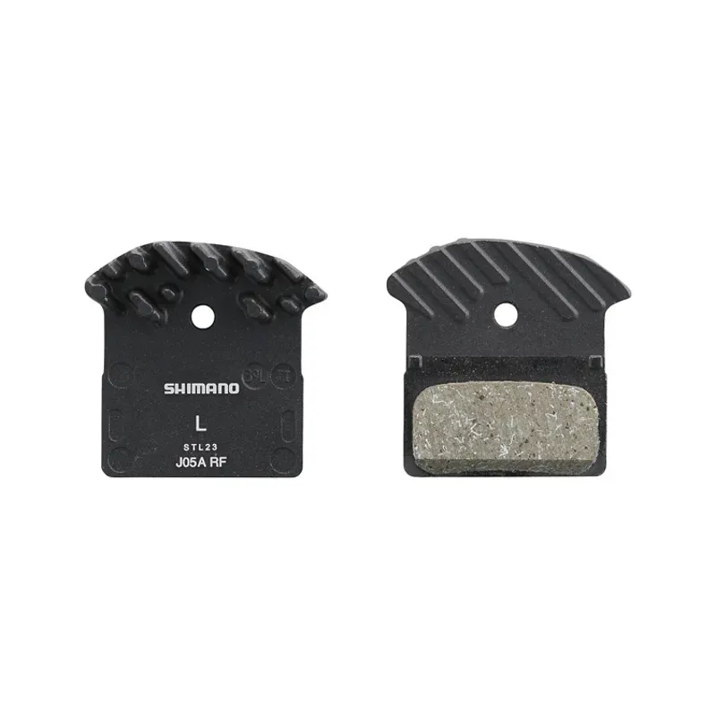 Shimano J05A-RF Resin/Alloy Disk Pad and Spring w/o Fin in Black-2