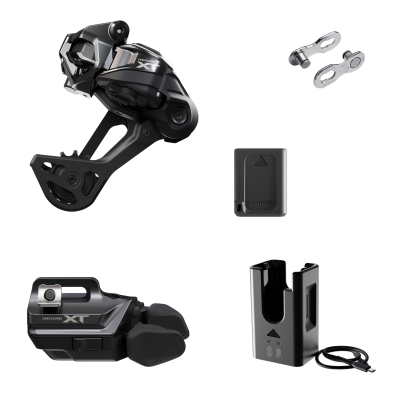 Shimano Deore XT M8250 Di2 Drivetrain Upgrade Kit in Black