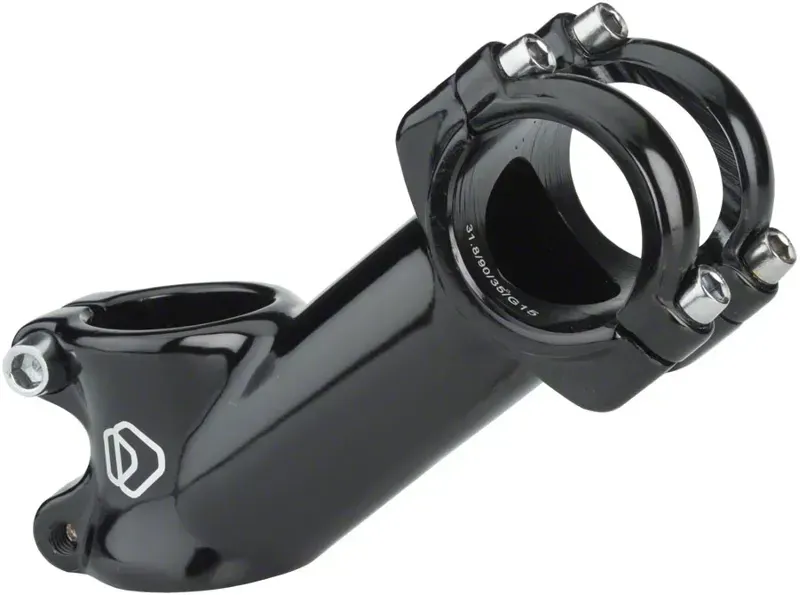 MSW 90mm 31.8mm Clamp +35-deg 1-1/8-inch Alloy Stem in Black