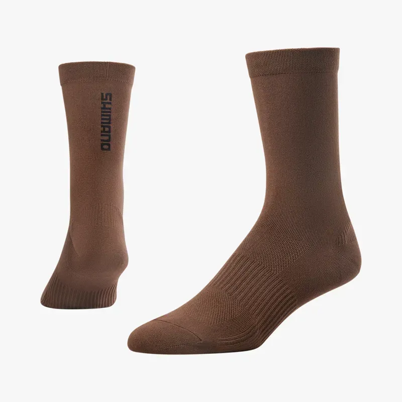 Shimano Gravel Socks in Brown