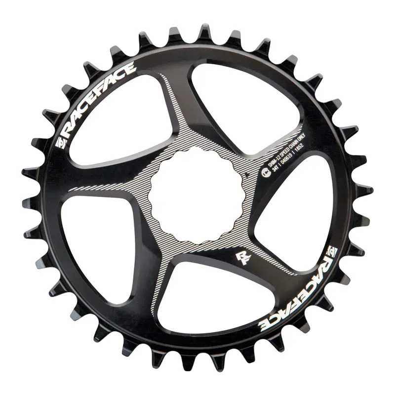 RaceFace Narrow Wide Direct Mount CINCH Aluminum Chainring - For Shimano 12-Speed Requires Hyperglide+ Compatible Chain 32t Black