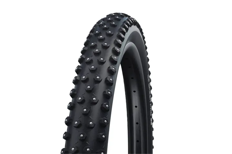 Schwalbe Ice Spiker Pro Tire - 29 X 2.25 Tubeless Folding Black Performance RaceGuard Double Defense 402 Aluminum Studs Black 29 x 2.25